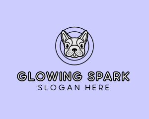 French Bulldog Dog logo design