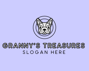 French Bulldog Dog logo design