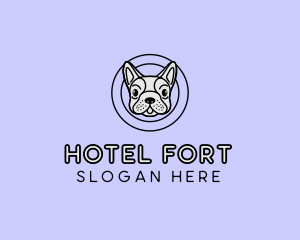 French Bulldog Dog logo design