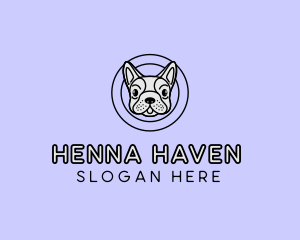 French Bulldog Dog logo design