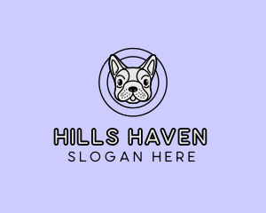 French Bulldog Dog logo design