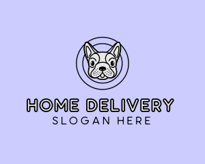 French Bulldog Dog logo design