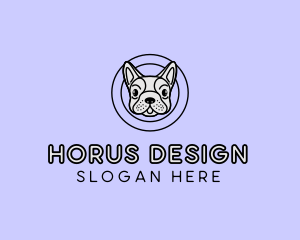 French Bulldog Dog logo design