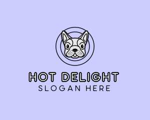 French Bulldog Dog logo design