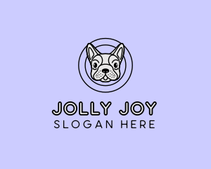 French Bulldog Dog logo design