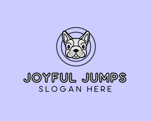 French Bulldog Dog logo design