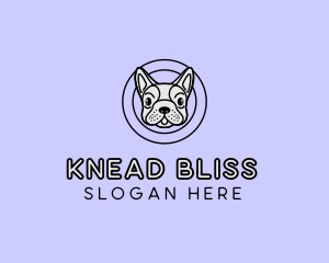 French Bulldog Dog logo design