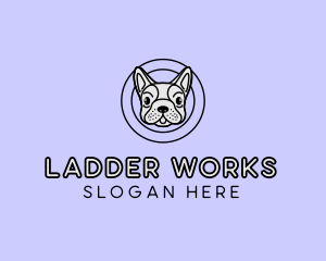 French Bulldog Dog logo design