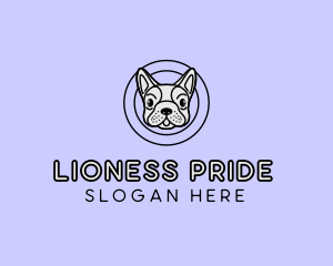 French Bulldog Dog logo design