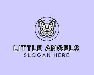 French Bulldog Dog logo design