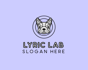 French Bulldog Dog logo design