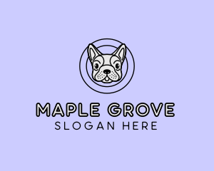 French Bulldog Dog logo design