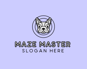 French Bulldog Dog logo design