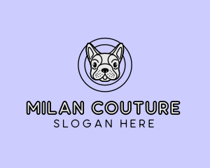 French Bulldog Dog logo design