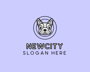 French Bulldog Dog logo design