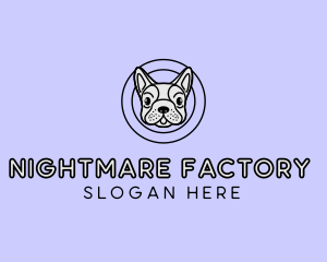 French Bulldog Dog logo design