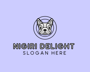 French Bulldog Dog logo design