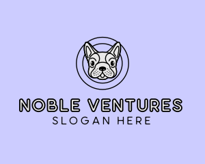 French Bulldog Dog logo design