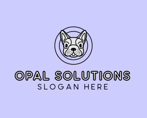 French Bulldog Dog logo design