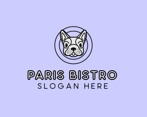 French Bulldog Dog logo design