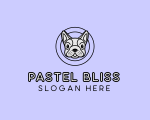 French Bulldog Dog logo design