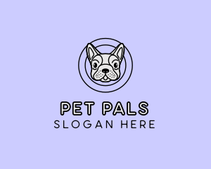 French Bulldog Dog logo design