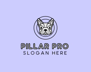 French Bulldog Dog logo design