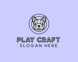 French Bulldog Dog logo design