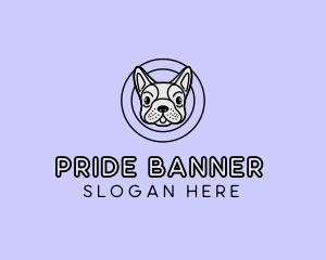 French Bulldog Dog logo design