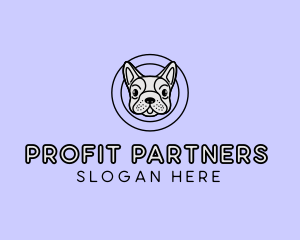 French Bulldog Dog logo design