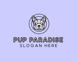 French Bulldog Dog logo design