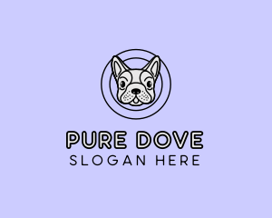 French Bulldog Dog logo design