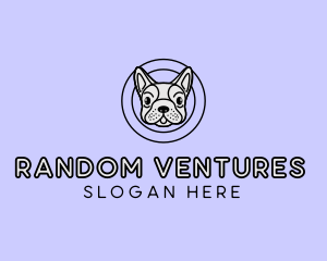 French Bulldog Dog logo design