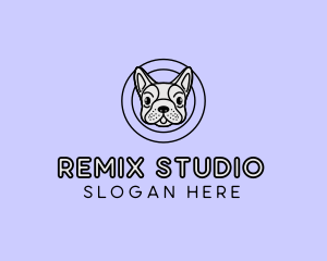 French Bulldog Dog logo design