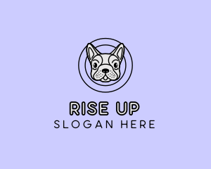 French Bulldog Dog logo design