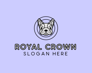 French Bulldog Dog logo design