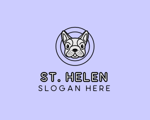 French Bulldog Dog logo design