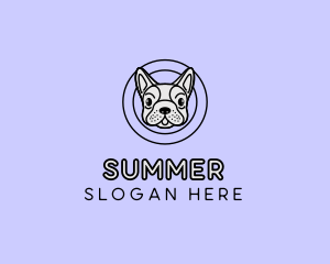 French Bulldog Dog logo design