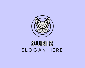 French Bulldog Dog logo design