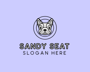 French Bulldog Dog logo design