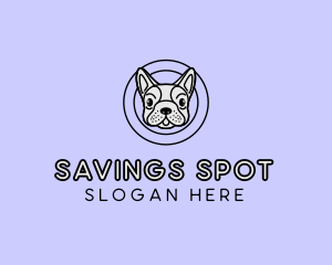 French Bulldog Dog logo design