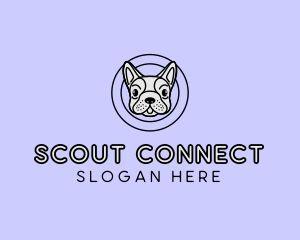 French Bulldog Dog logo design