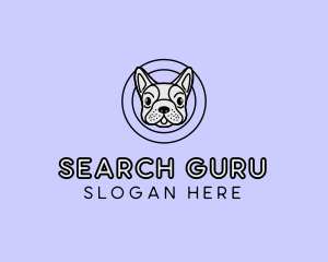 French Bulldog Dog logo design