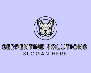 French Bulldog Dog logo design