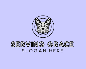 French Bulldog Dog logo design