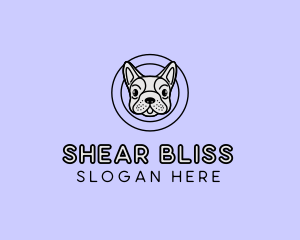 French Bulldog Dog logo design