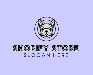 French Bulldog Dog logo design