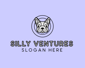 French Bulldog Dog logo design