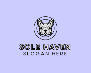 French Bulldog Dog logo design