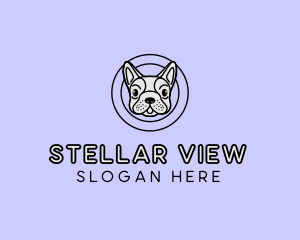 French Bulldog Dog logo design